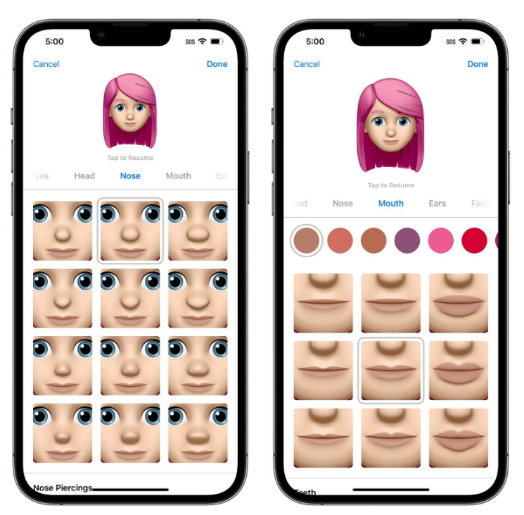 矿区苹果手机维修分享​iOS 16中的拟我表情有了哪些变化和升级 